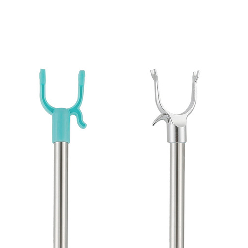 Manufacturer wholesale retractable clothes fork home balcony clothes pole stainless steel extended clothes drying fork department store wholesale