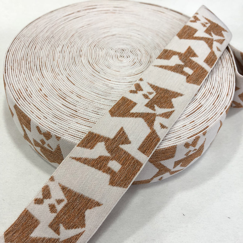 外贸高品质 制作颜色 宽度 硅胶提花印花松紧带橡筋丈根