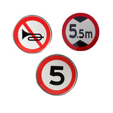 Отражающие дорожные алюминиевые транспорт логотип с ограниченной скоростью Знак
