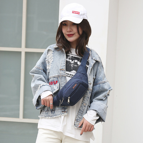 Waist bag  new men's chest bag outdoor sports shoulder bag men's multi-functional shoulder bag waterproof mobile phone bag