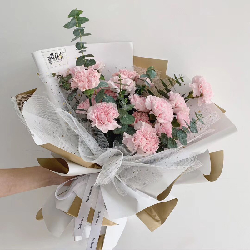 Diosa Festival de malla estrella Luna hilo estrella hilo Lollipop bouquet DIY bolsa flor papel forma hilo flor embalaje al por mayor