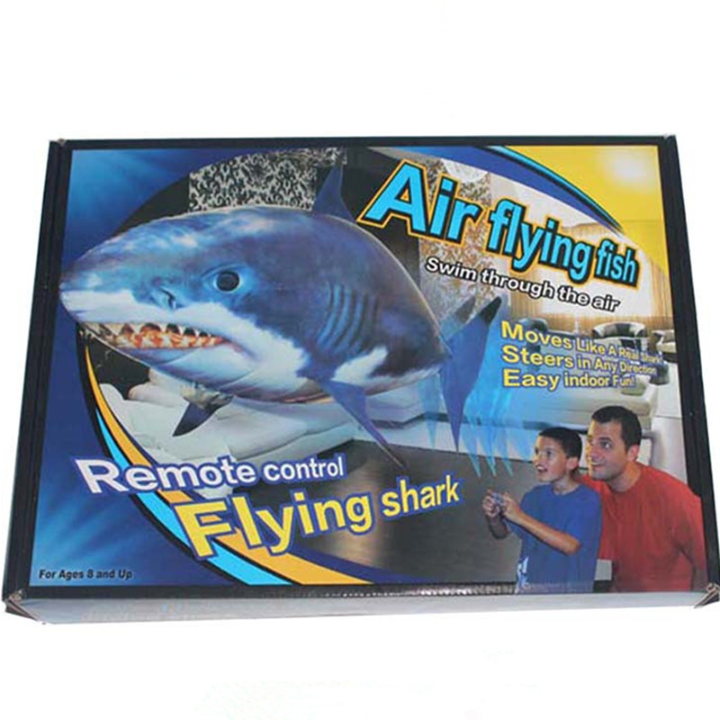 Control remoto Flying Shark Flying Fish payaso pescado juguete boda cumpleaños diseño educativo de los niños eléctrico inflable