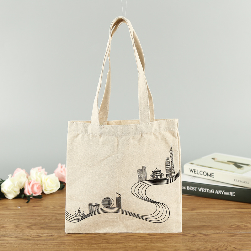 厂家定制手提袋学生单肩帆布袋购物棉布袋定做棉布手提袋可印logo