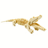 Деревянная реалистичная трехмерная головоломка, игрушка, DIY, крокодил, в 3d формате