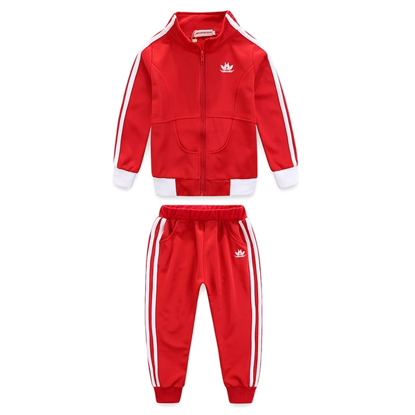 Red autumn jacket, trousers