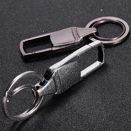 男士金属汽车钥匙扣 创意赠送个性腰挂扣激光LOGO促销小礼品
