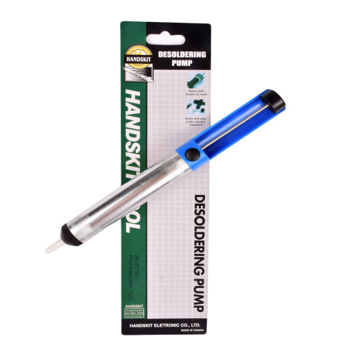 Manufacturer's large all-plastic desoldering device. Powerful manual desoldering device. Various styles of desoldering tools are available.