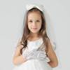 Children's white lace gloves, short wedding dress, halloween