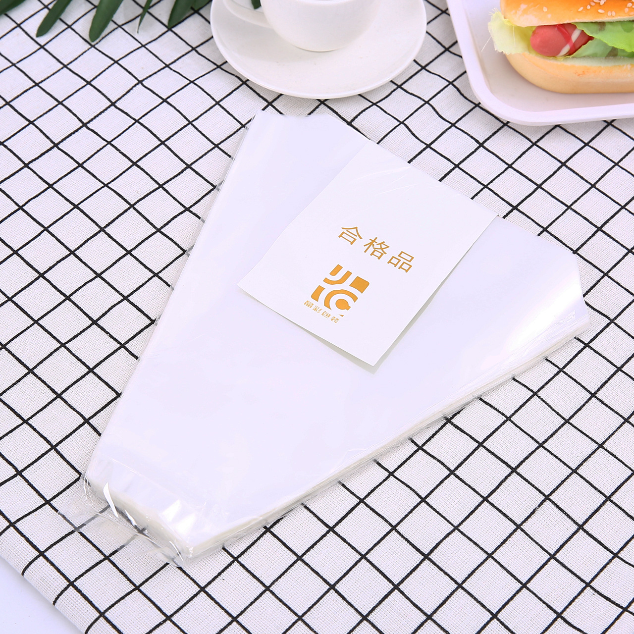 三明治袋食品袋三角袋透明三明治包装袋三文治包装袋100个批发