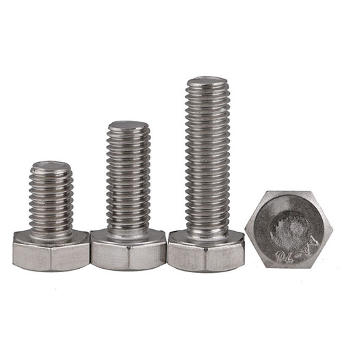 304 stainless steel fine thread hexagonal bolt M6 M8 M10 M12 M14 M16 M20, DIN933 hexagonal bolt