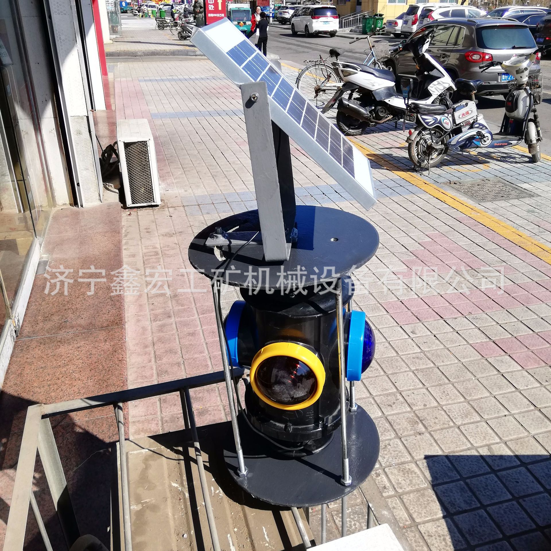 矿山太阳能板充电信号灯 铁路不用电源信号灯 道岔标志灯