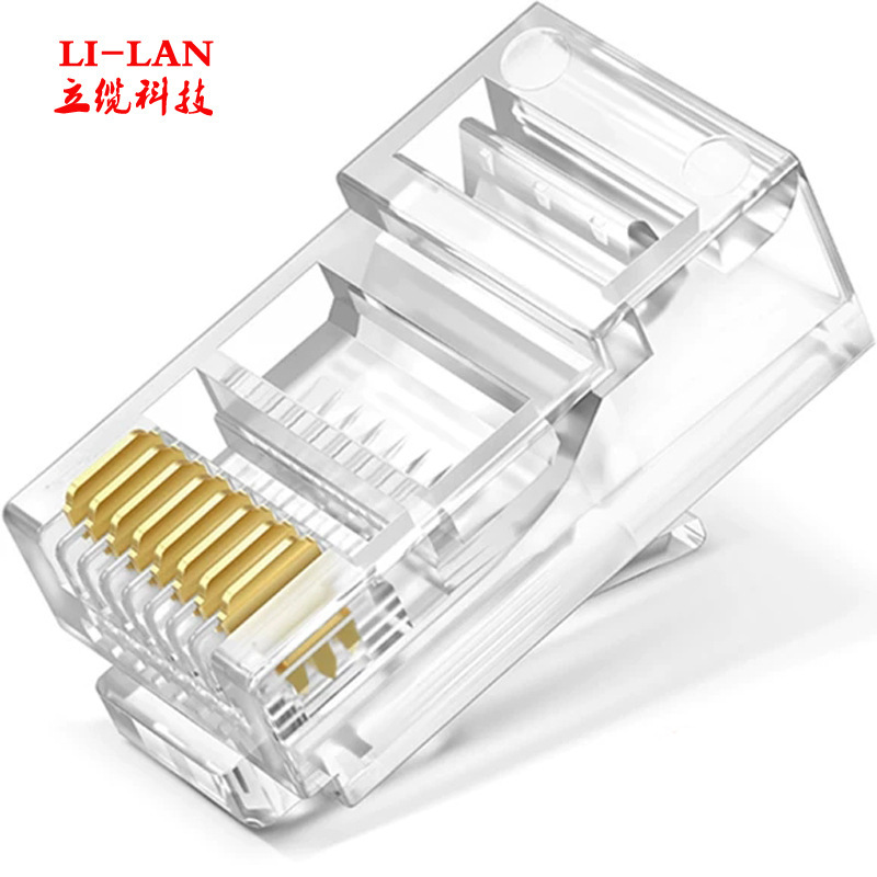 Network Crystal Head Super Class 5 Unshielded 8p8c Crystal Head Network Wire RJ45 Connector Network Wire Connector All Copper