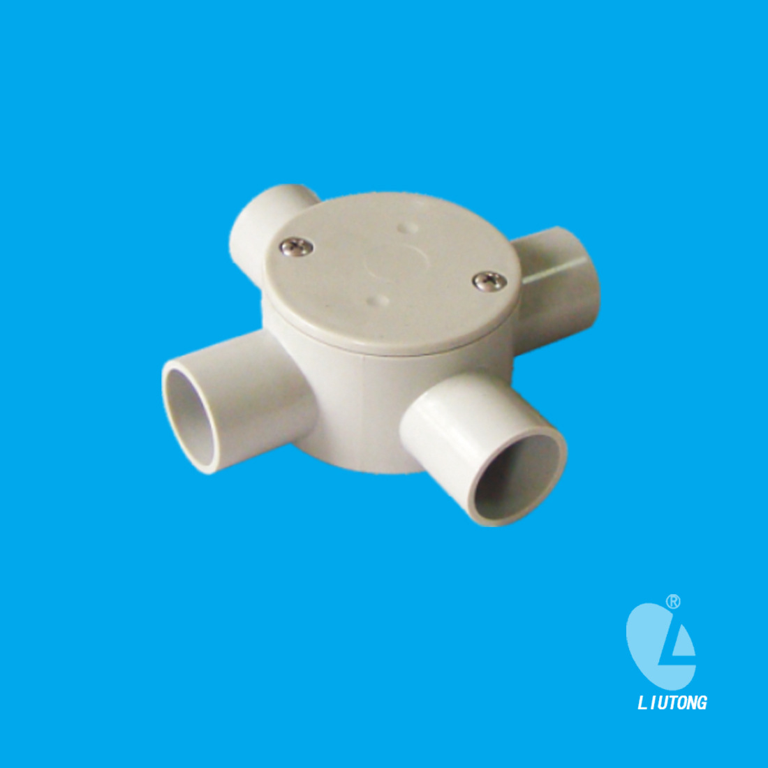 澳标管件 普司四通   CIRC. J/BOX with 4 way angle entries