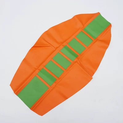 Motosiklet ləvazimatları və aksesuarları – Motorcycle Seat Cover Cushion Leather - medium-green-edge-orange