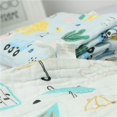 Bones-free high-density gauze children's towels, pure cotton six-layer towels for infants and toddlers, face washing and bathing towels with hooks, 30*50cm