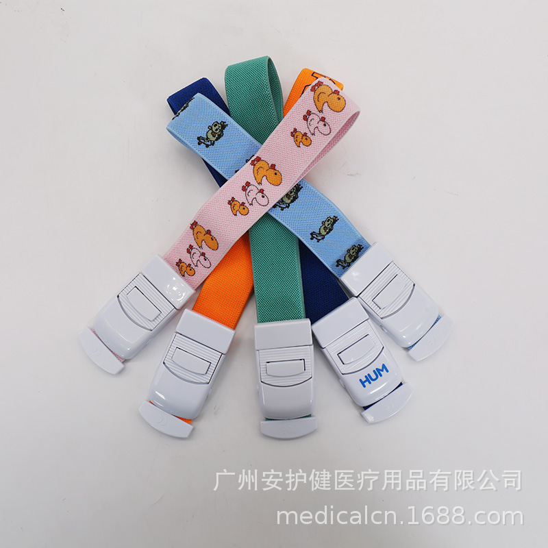 户外急救卡扣止血带打针压脉卡扣式儿童印刷卡通多用途跨境热销
