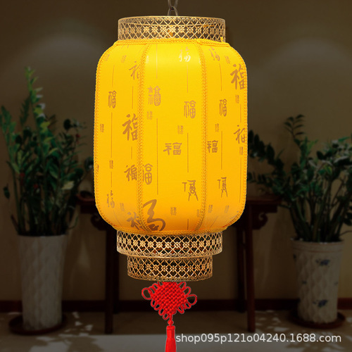 Outdoor Waterproof Lantern, Suitable for Both Outdoor and Indoor Use, Red Large Advertising Chinese Style Ironwork, Ancient Gourd and Sheepskin Lantern, Wholesale
