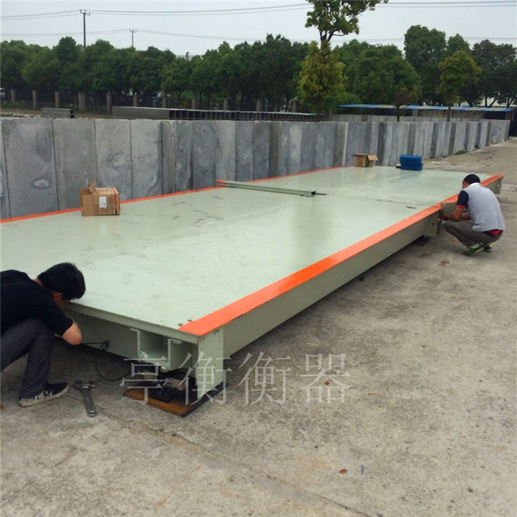 SCS系列电子汽车衡地磅  舟山市工地称搅拌车80吨12米电子磅秤