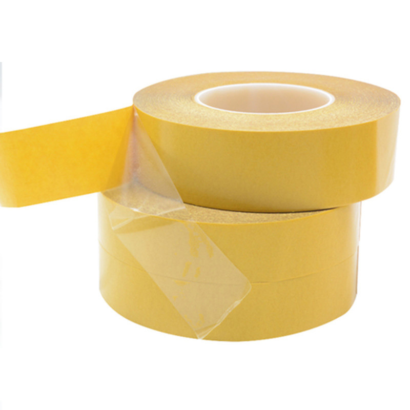 Jincheng adhesivo CORONA 7928 ultrafino 0.125mm transparente fuerte PET de alta temperatura cinta de doble cara sin costura