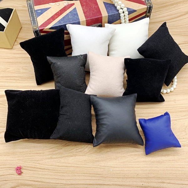 Manufacturer PU leather velvet watch box non -woven small pillow…