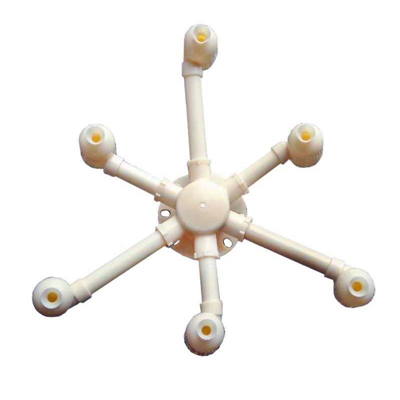 冷却塔多头喷嘴塑料喷头凉水塔4头6头8头布水器ABS涡流蜗壳