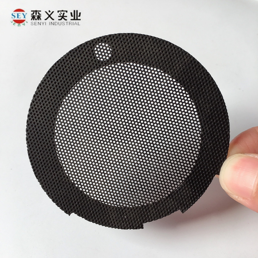 adhesive round black megaphone