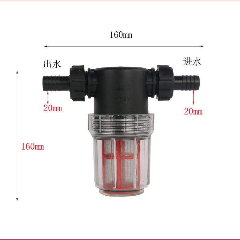 神农压清洗机/洗车/刷车器/泵配件600型55型58型40型进水过滤网