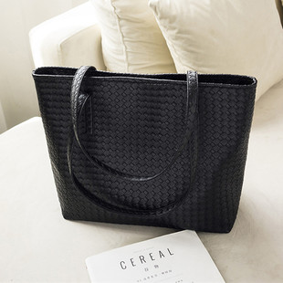 Bag 2023 New Women's Bag Woven Bag Large Capacity Shoulder Bag Fashion Casual Handbag Simple Big Bag Travel