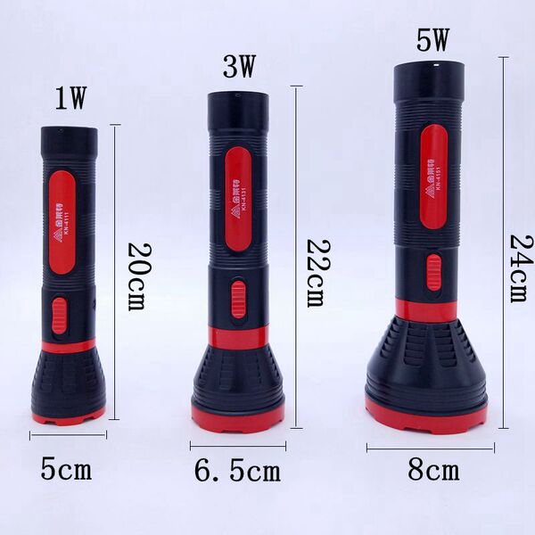 Universal plastic rechargeable travel flashlight