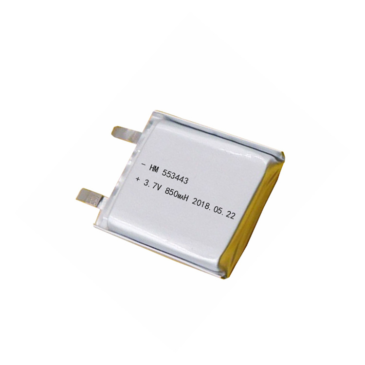 553443软包聚合物电池3.7V850mAh电子玩具电池通信设备三元锂电池