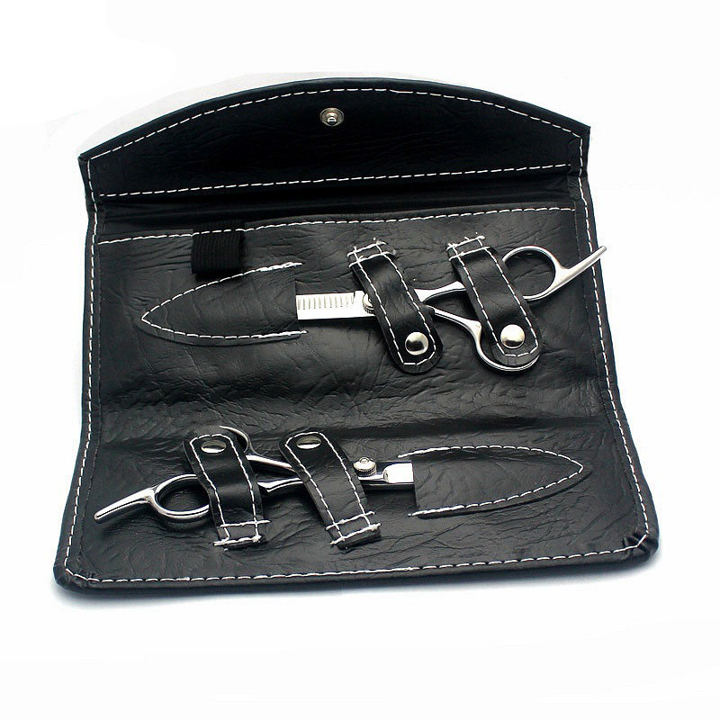 家庭宝宝DIY理发剪刀美发剪刀 平剪+牙剪套装送包厂家批发