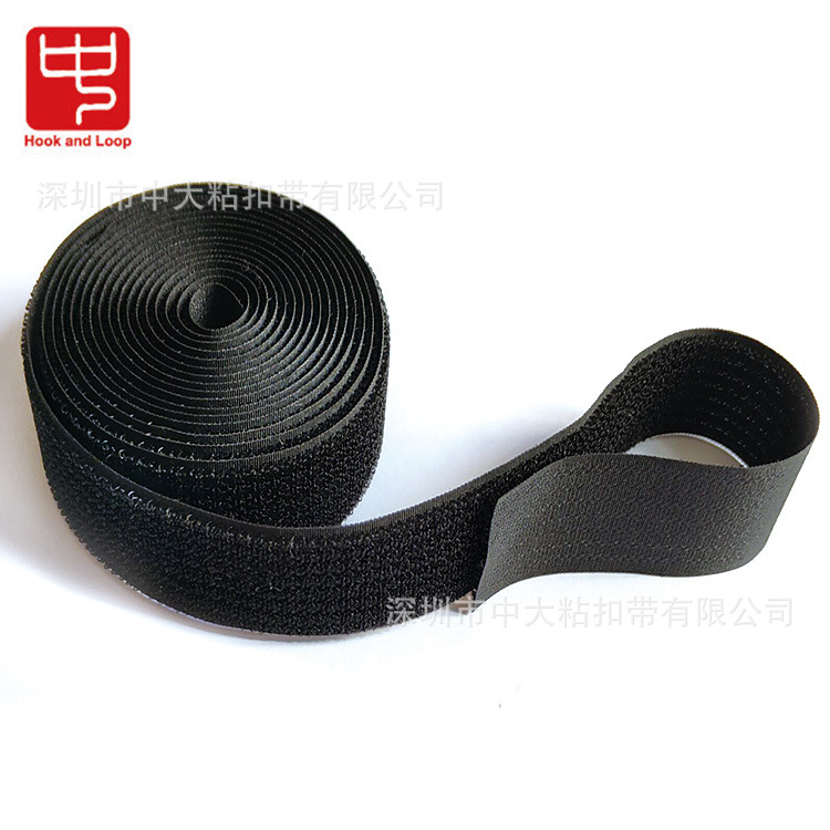 供应勾毛同面公母同体一体自粘魔术贴单面自粘魔术贴可自粘粘扣带