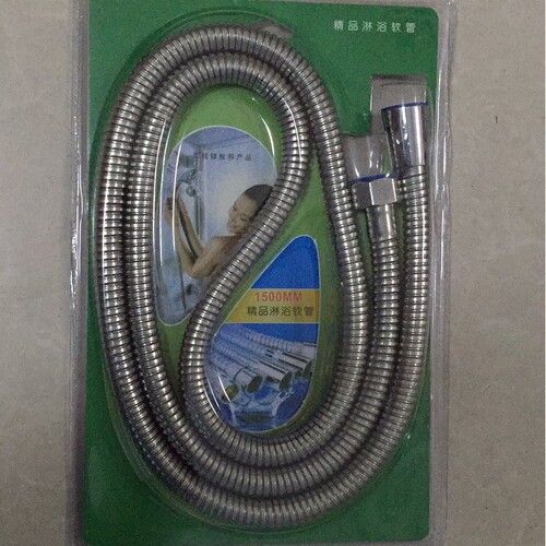 Shower Head Hose Explosion Proof Shower Tub Hose Electroplated Metal Silicone Soft Hose Wholesale Length 1.5 meters