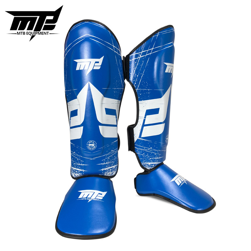 Cross-border MTB Sanda Leg Protectors Thickened Muay Thai Shin Protectors Fighting Fighting and Fighting conjoined Leg Protectors Instep Protectors Training Protectors