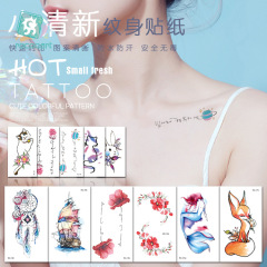 Hot selling waterproof small fresh tattoo stickers cute fashionable clavicle tattoo tattoo stickers disposable