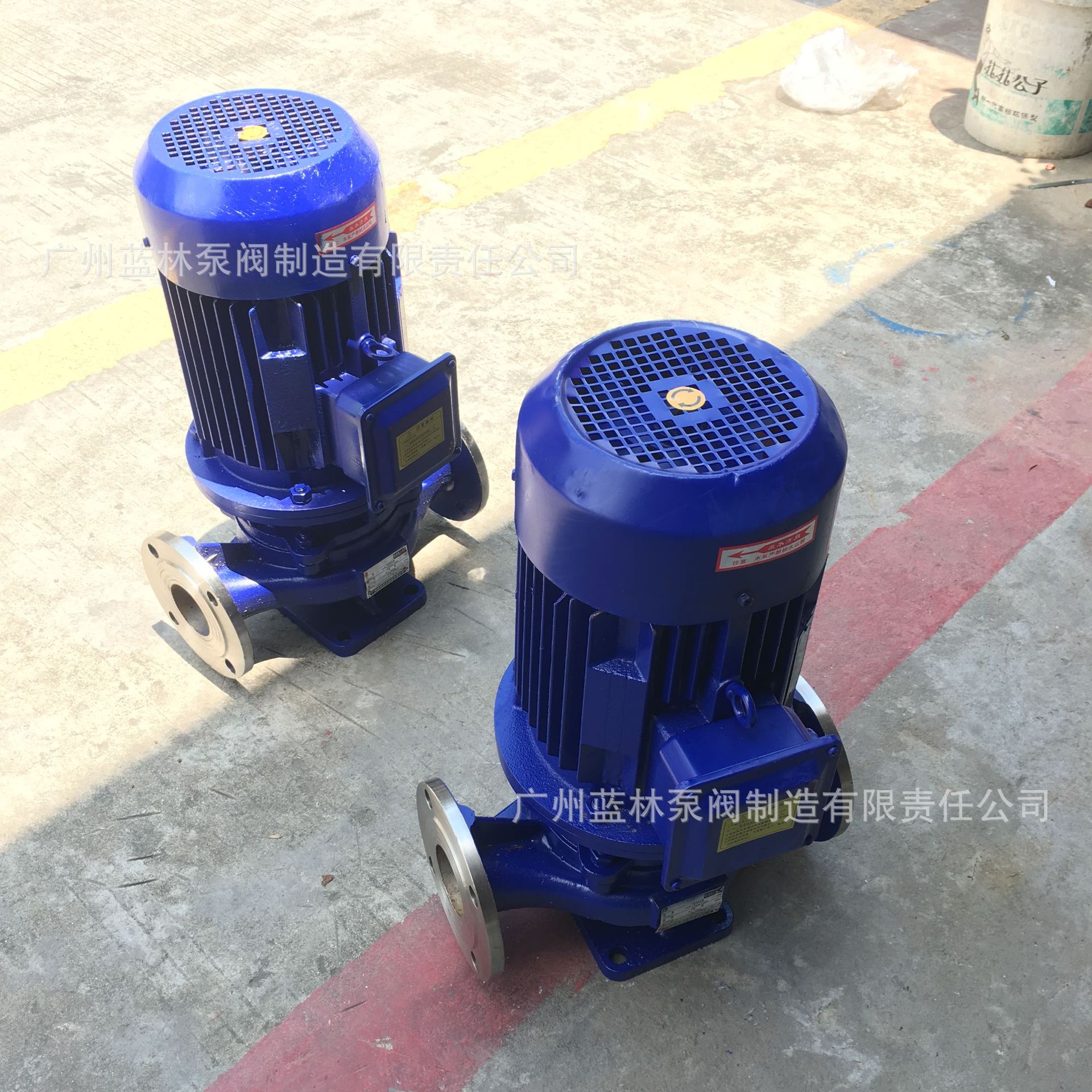IHG50-160IA不锈钢管道离心泵 4kw热水管道增压离心泵