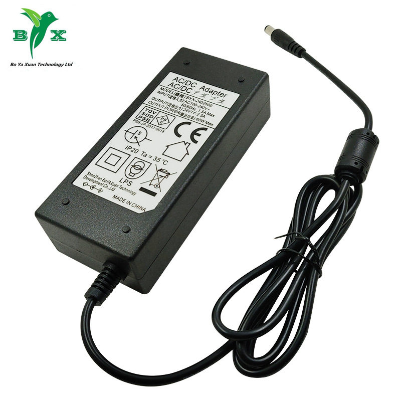 UL TUVGS认证24V2.5A防水接头电源适配器 开关电源 IP44等级