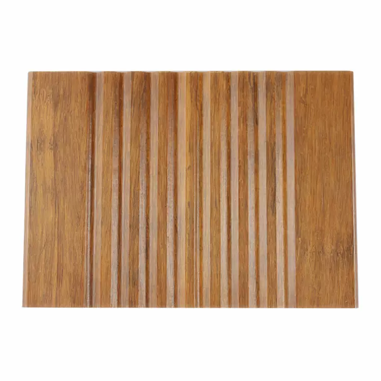 齐馨户外竹地板  浅碳大波浪  适用于亲水平台公园栈道