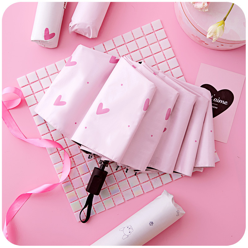 Cartoon small handheld umbrella solar-powered
