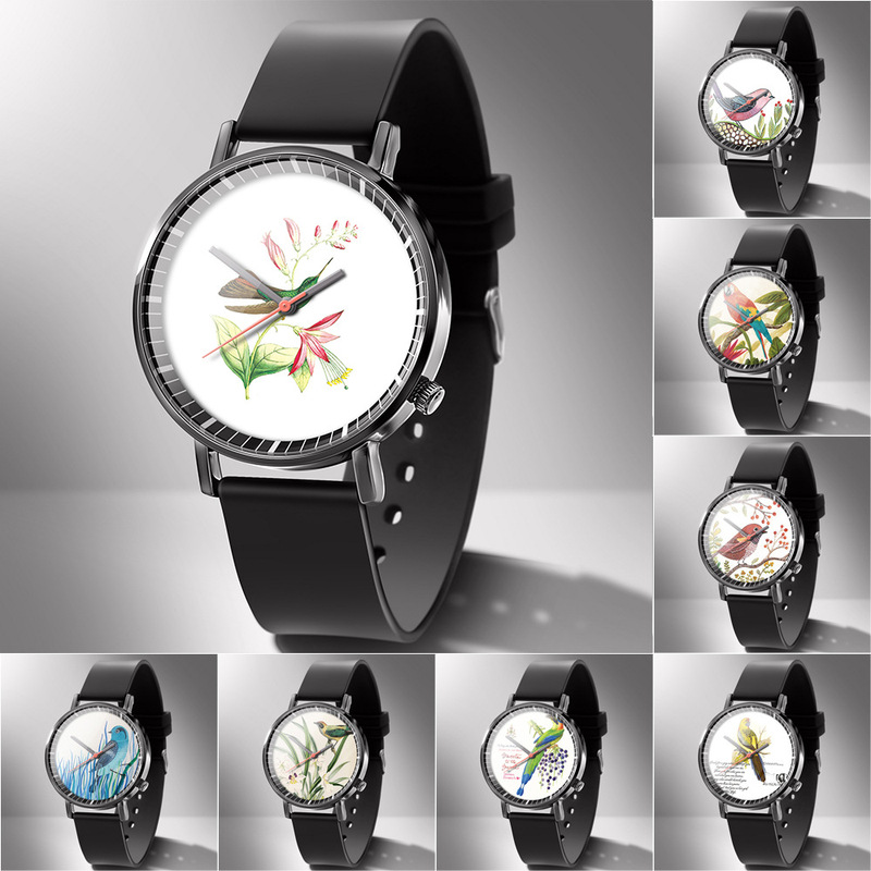 MISS WHITE bird branch Series watch fashion casual men's and women's quartz watch MISS WHITE bird branch Series watch fashion casual men's and women's quartz watch