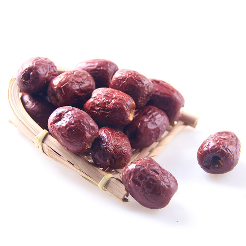 Crispy dried red dates, hollow crispy dates, Xinjiang Ruoqiang gray dates, seedless red dates, dried dates 250g packaging