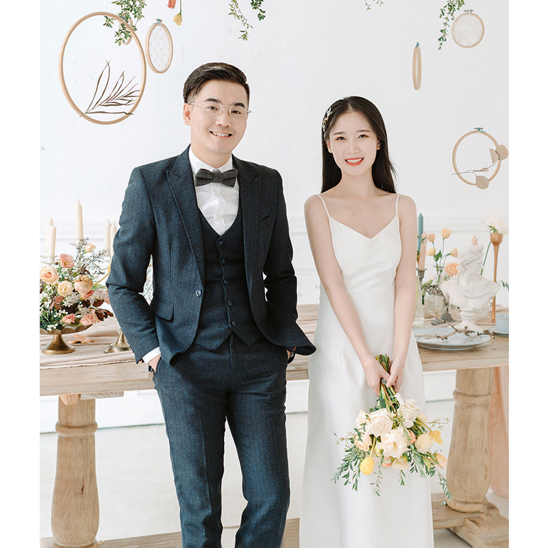 Sexy Spaghetti Strap Wedding Dress 2026 New Summer Style Ultra-Fairy Simple Long Dress for Party Birthday Party Women's Dress for Marriage Registration Sexy Spaghetti Strap Wedding Dress 2026 New Summer Style Ultra-Fairy Simple Long Dress for Party Birthday Party Women's Dress for Marriage Registration