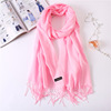 Colored cashmere, thin spring summer scarf, long demi-season keep warm cloak, from Malaysia