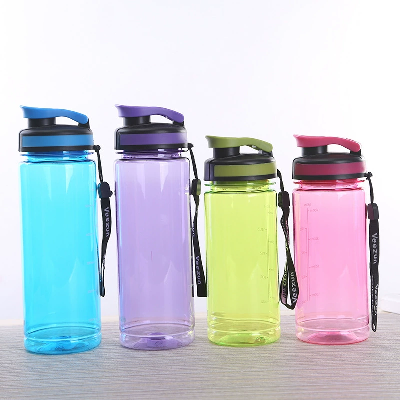  handheld shatterproof plastic clear water glass, simple and elegant design