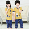 Summer children's sleeves, set, thin pijama suitable for men and women