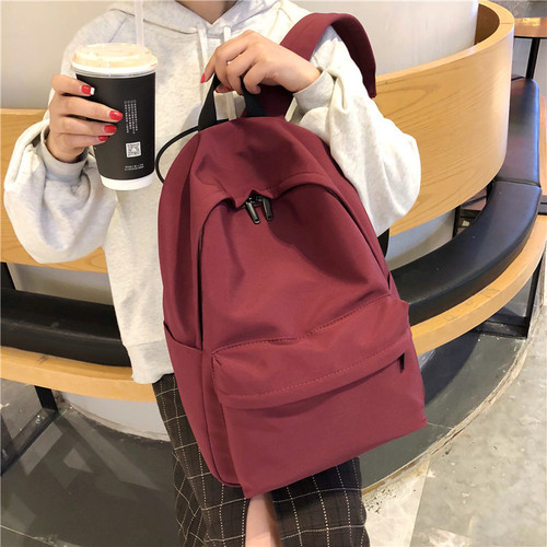 School bag female Korean version Harajuku ulzzang versatile high school backpack female student ins campus simple waterproof backpack