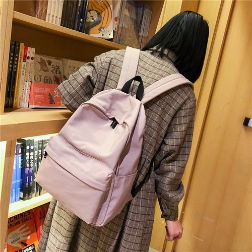 School bag female Korean version Harajuku ulzzang versatile high school backpack female student ins campus simple waterproof backpack