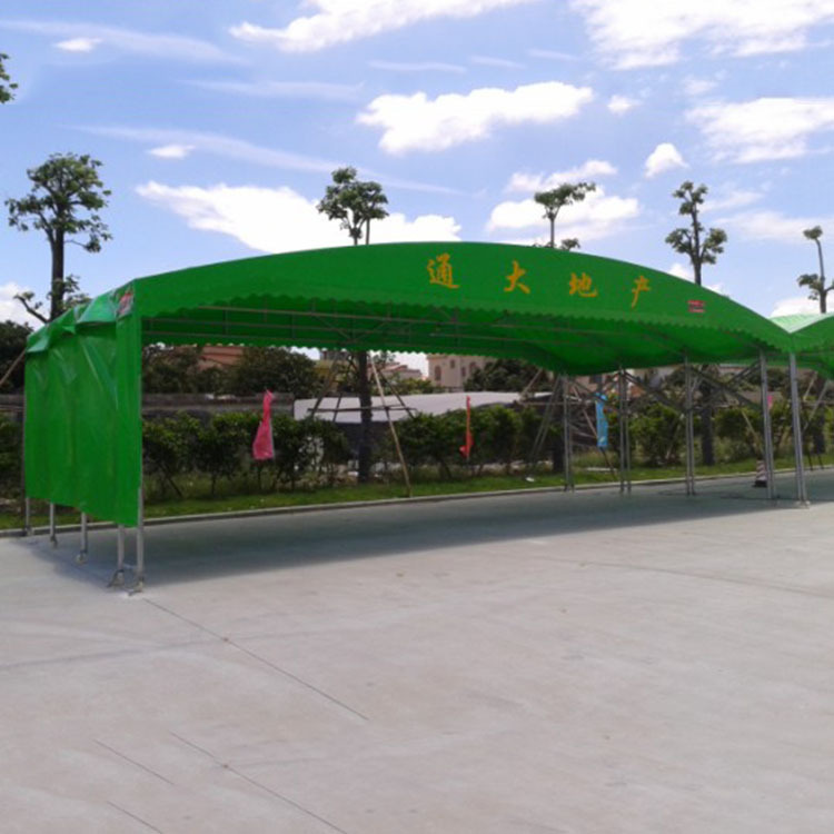 户外活动优质推拉篷批发流动酒席棚 移动停车棚 地面滑轨轨道帐篷