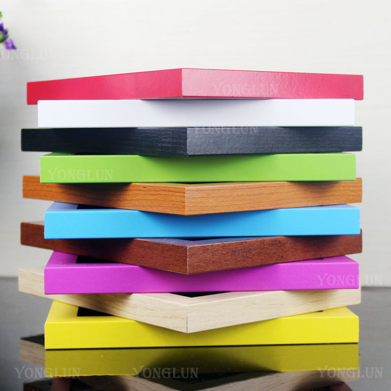 Mdf Density Board Wooden Photo Frame Manufacturer Wholesale 6inch Colored Wooden Frame Creative A4 Photo Wall Frame Handmade for Wall Hanging