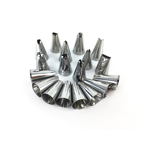 Cream cake decorating tip set, 8-piece set, 16-piece set, 26-piece set, small nozzle, 12-inch decorating bag